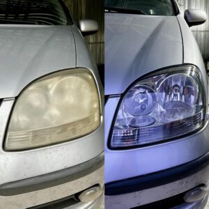 Nissan almera fényszóró polírozás